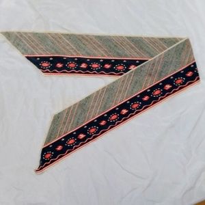 Vintage Vera Neuman Scarf Striped 57 X 10 inches